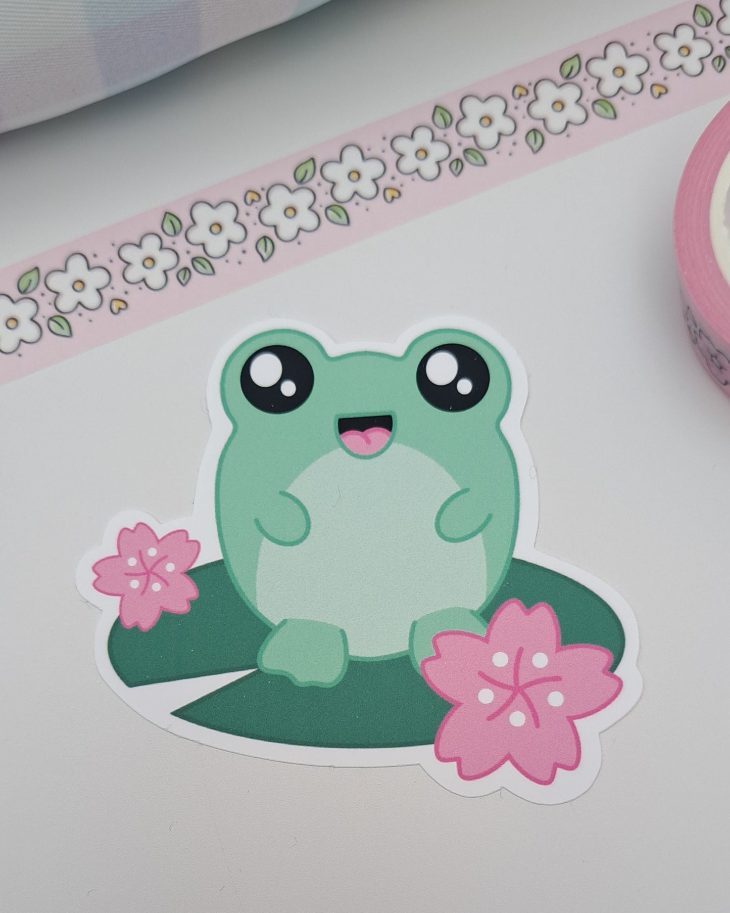 Evie - Frog Matte Vinyl Sticker