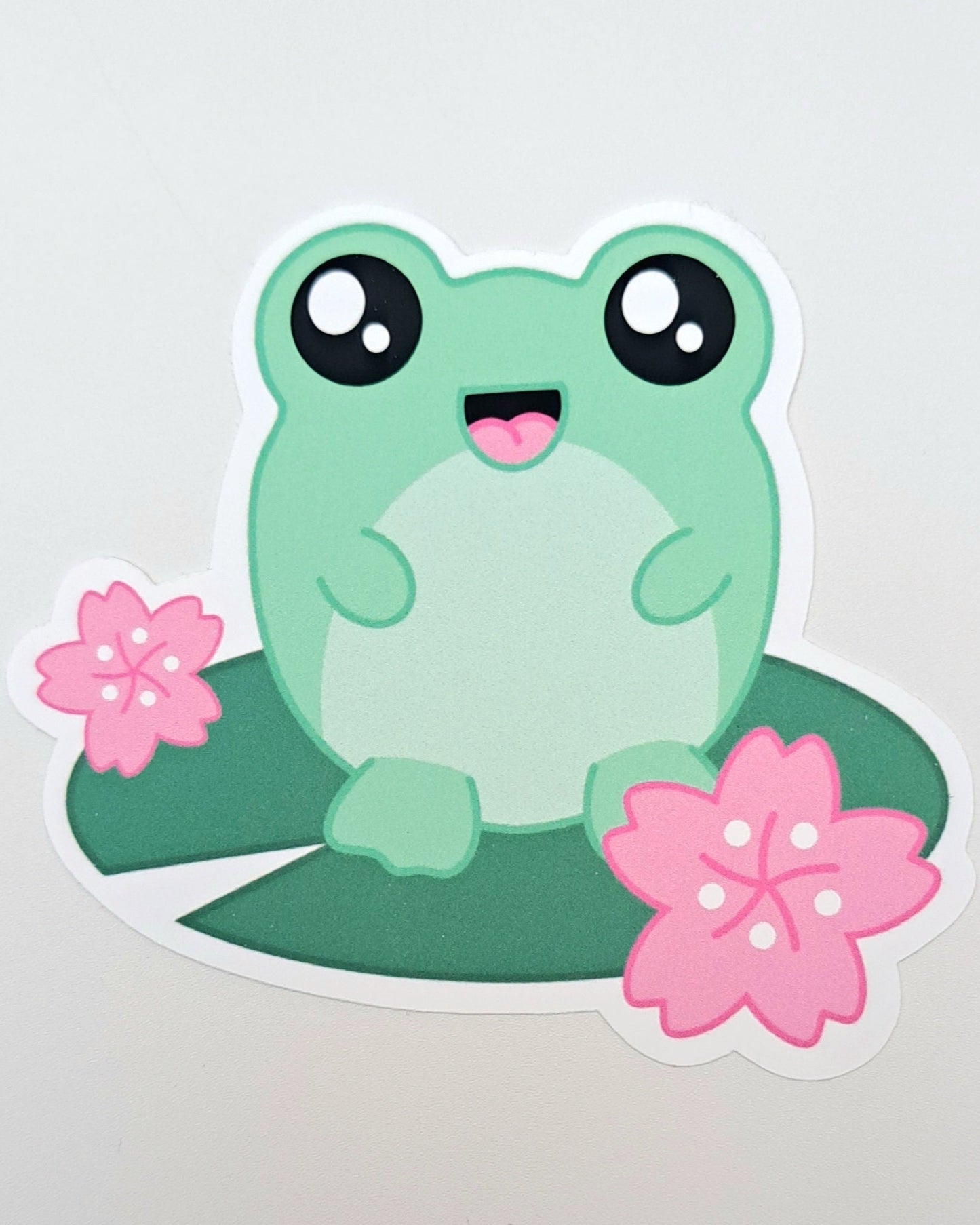 Evie - Frog Matte Vinyl Sticker