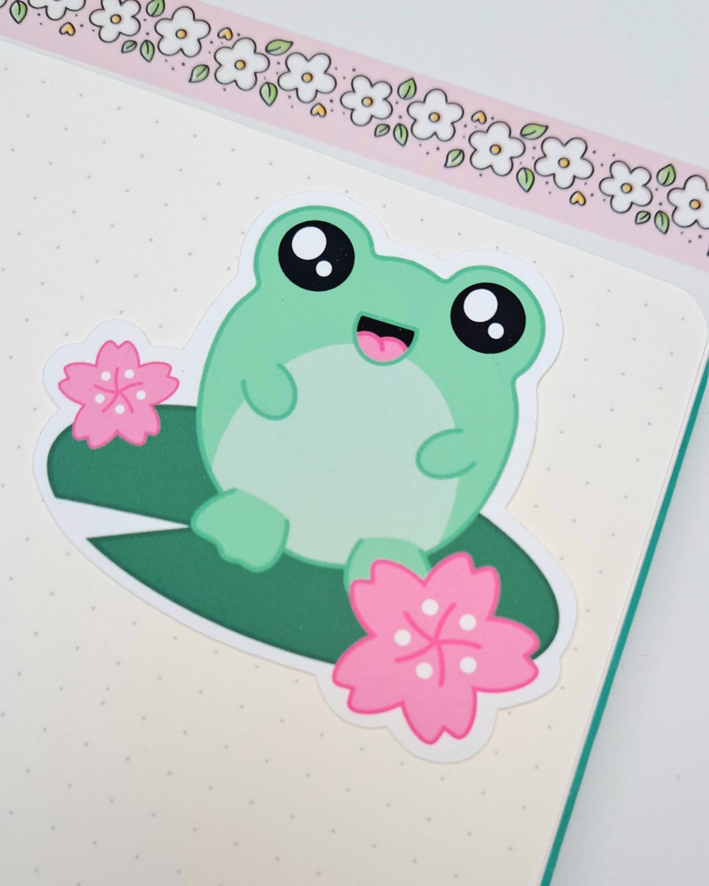 Evie - Frog Matte Vinyl Sticker
