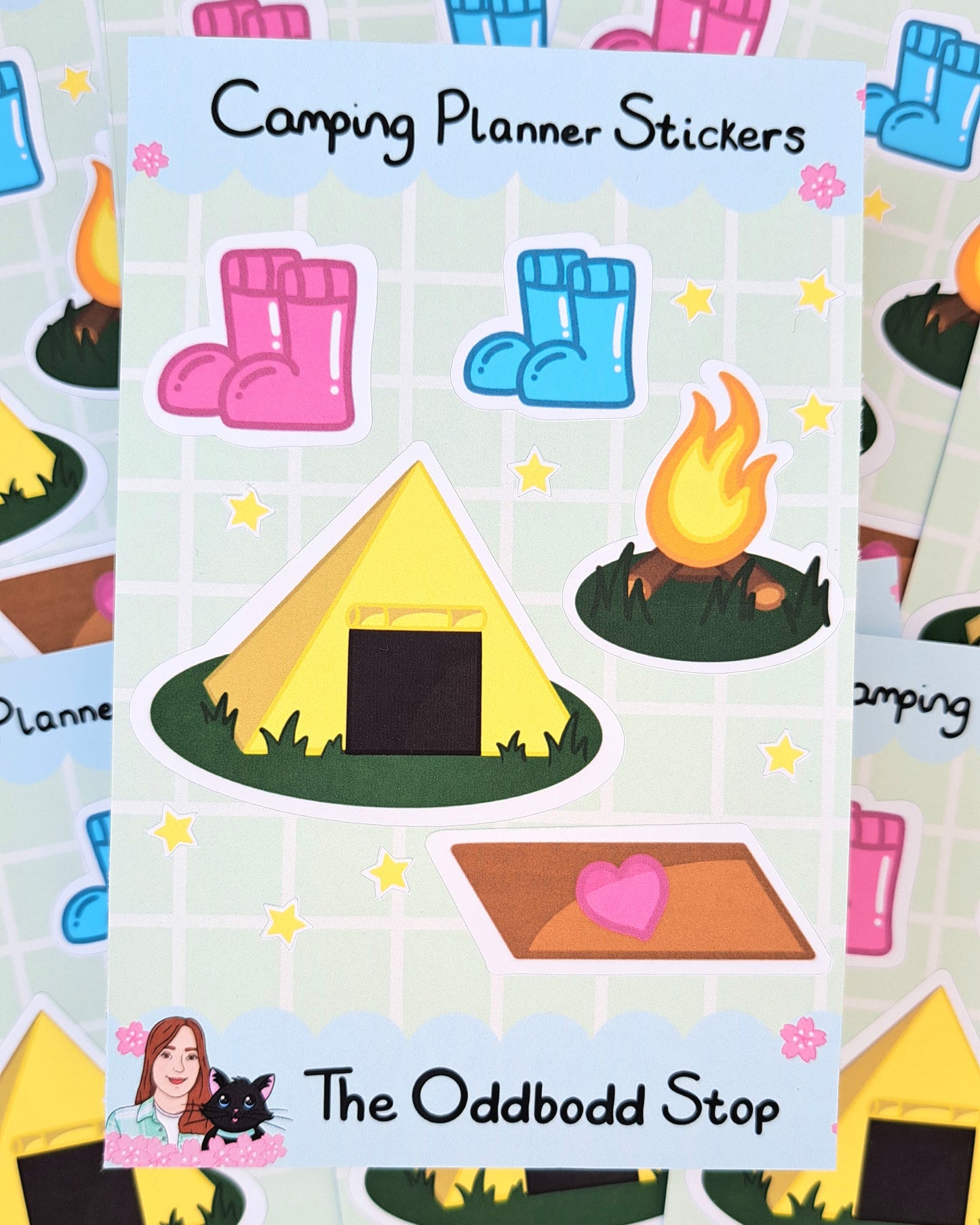 Camping Sticker Sheet