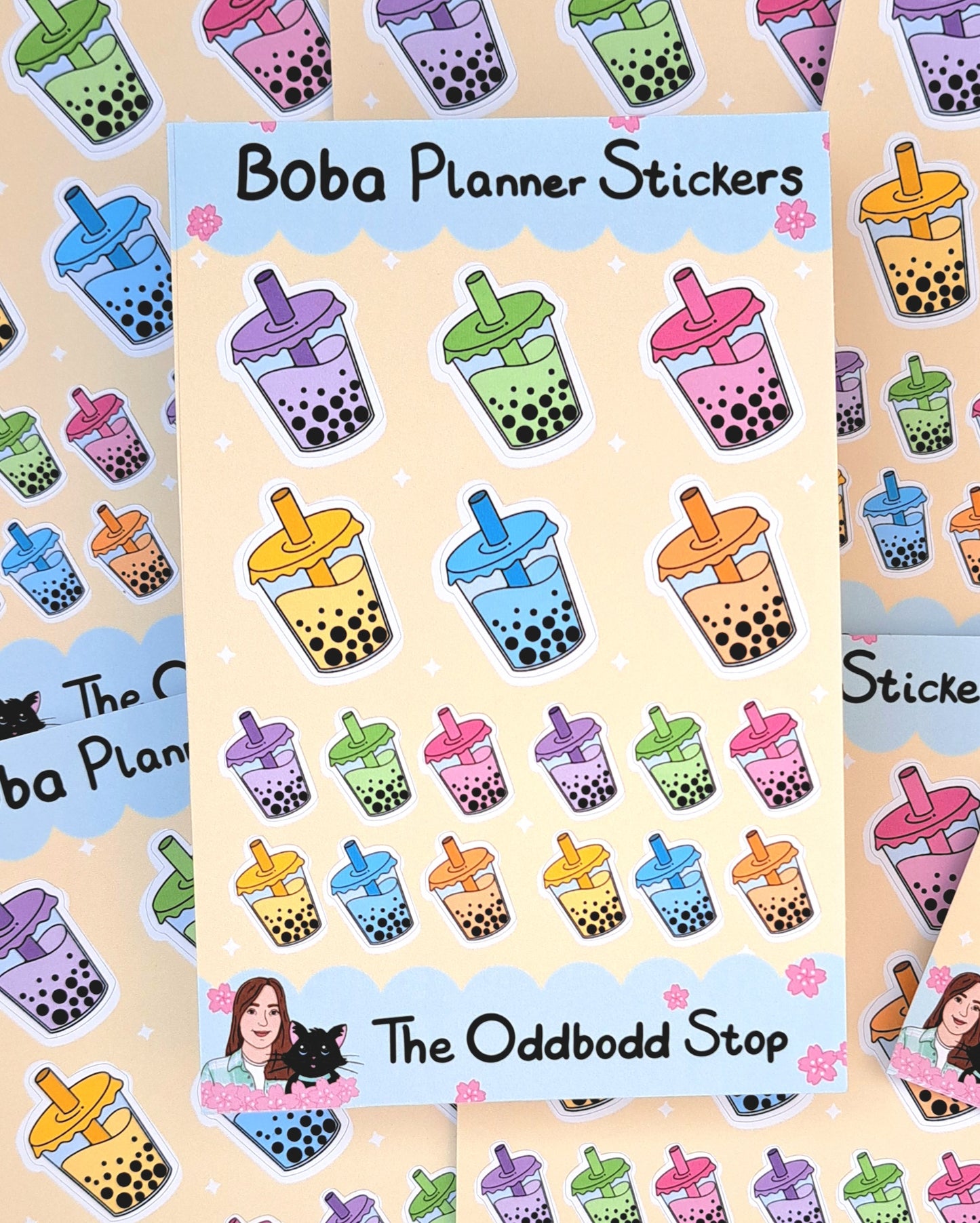 Bubble Tea Sticker Sheet