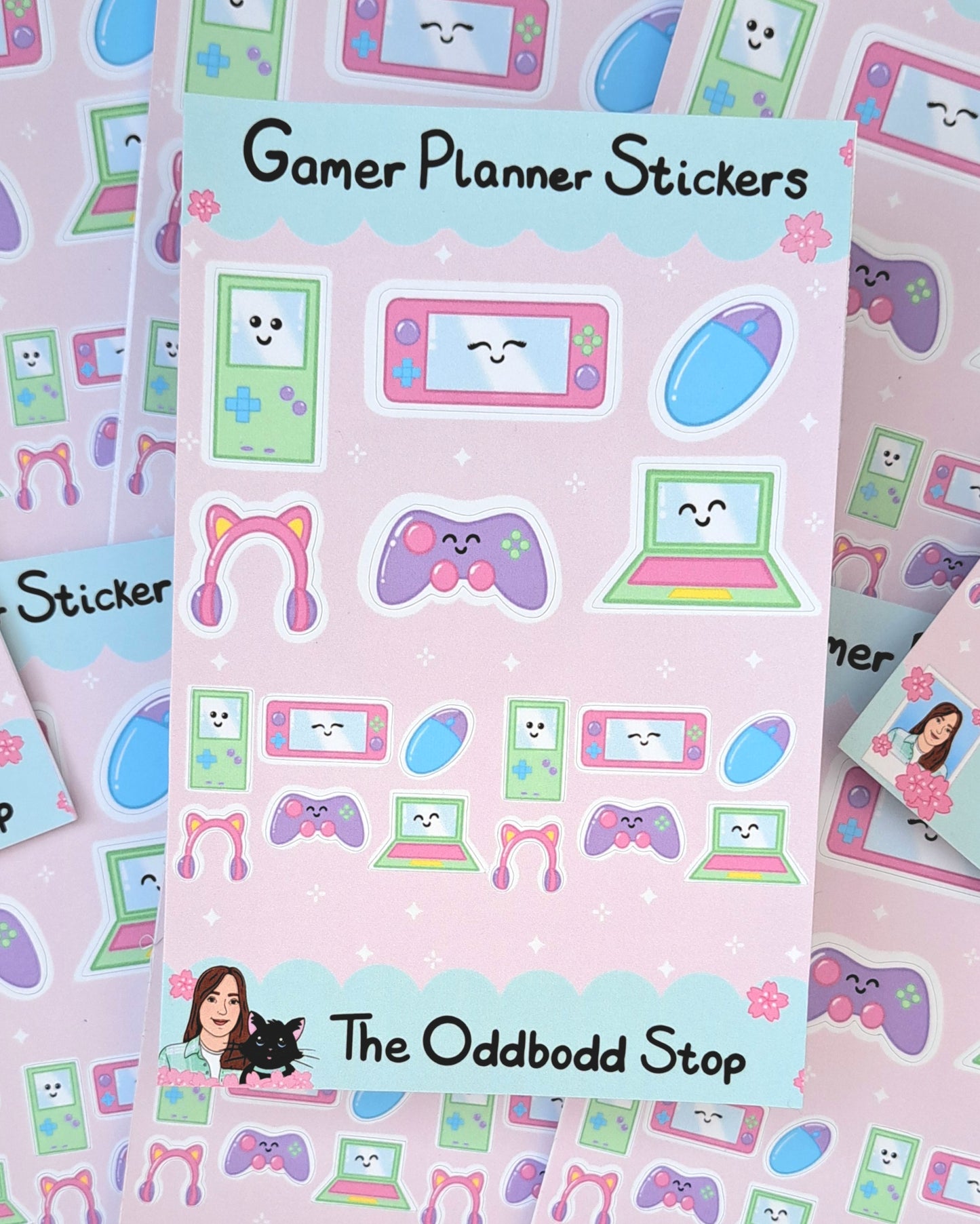 Gamer Girl Sticker Sheet