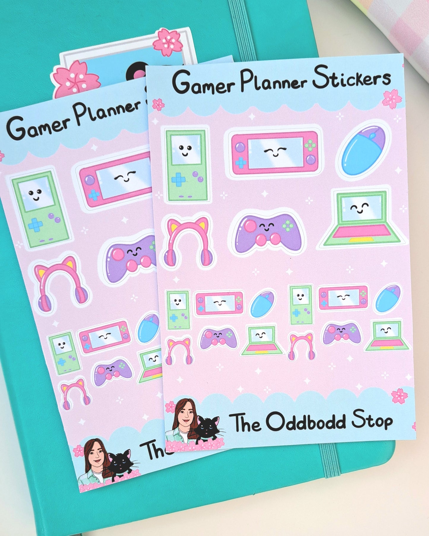 Gamer Girl Sticker Sheet