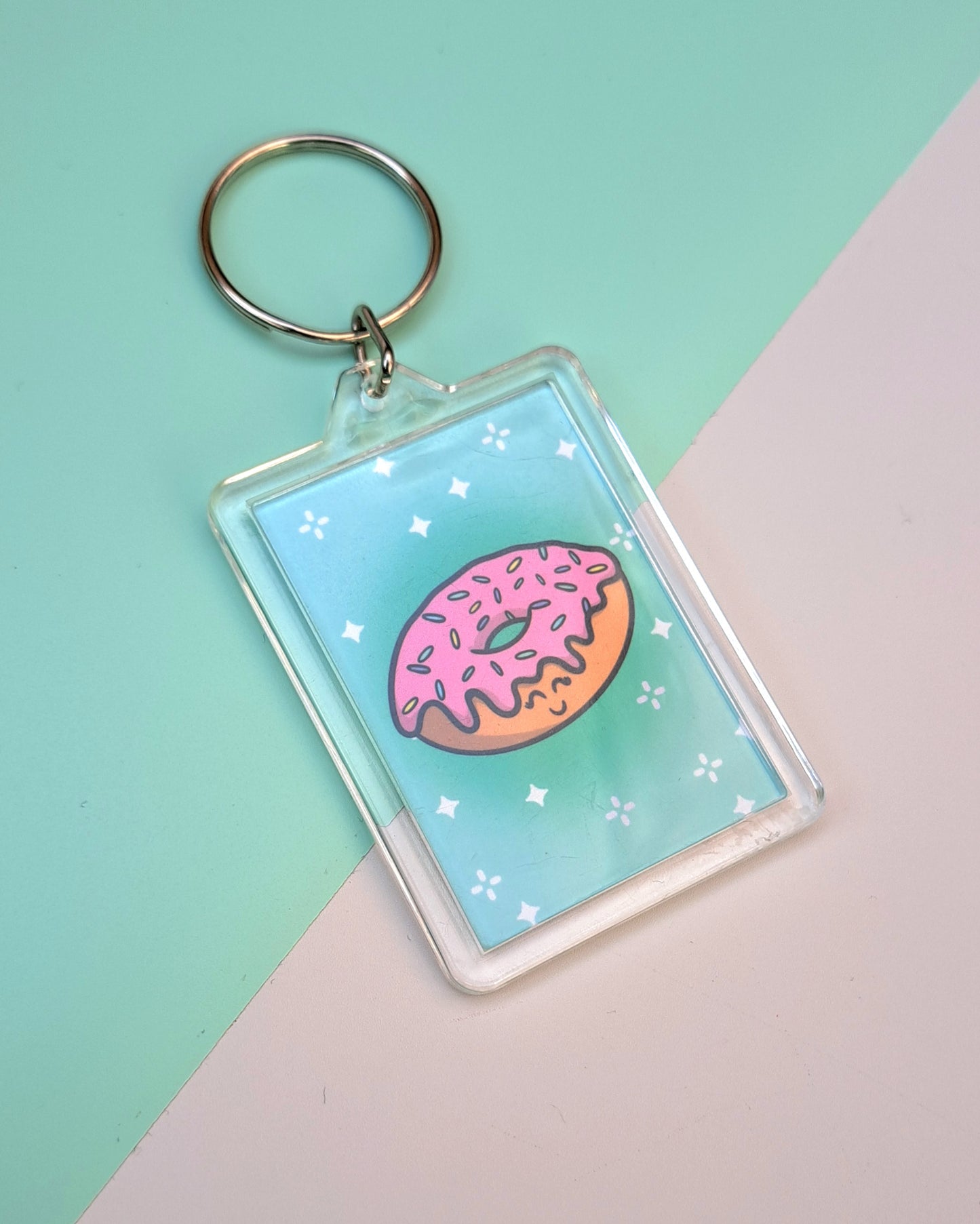 Donut Keychain - Double Sided