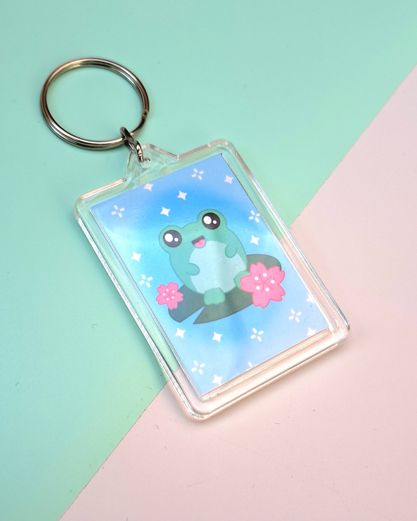 Evie Frog Keychain - Double Sided