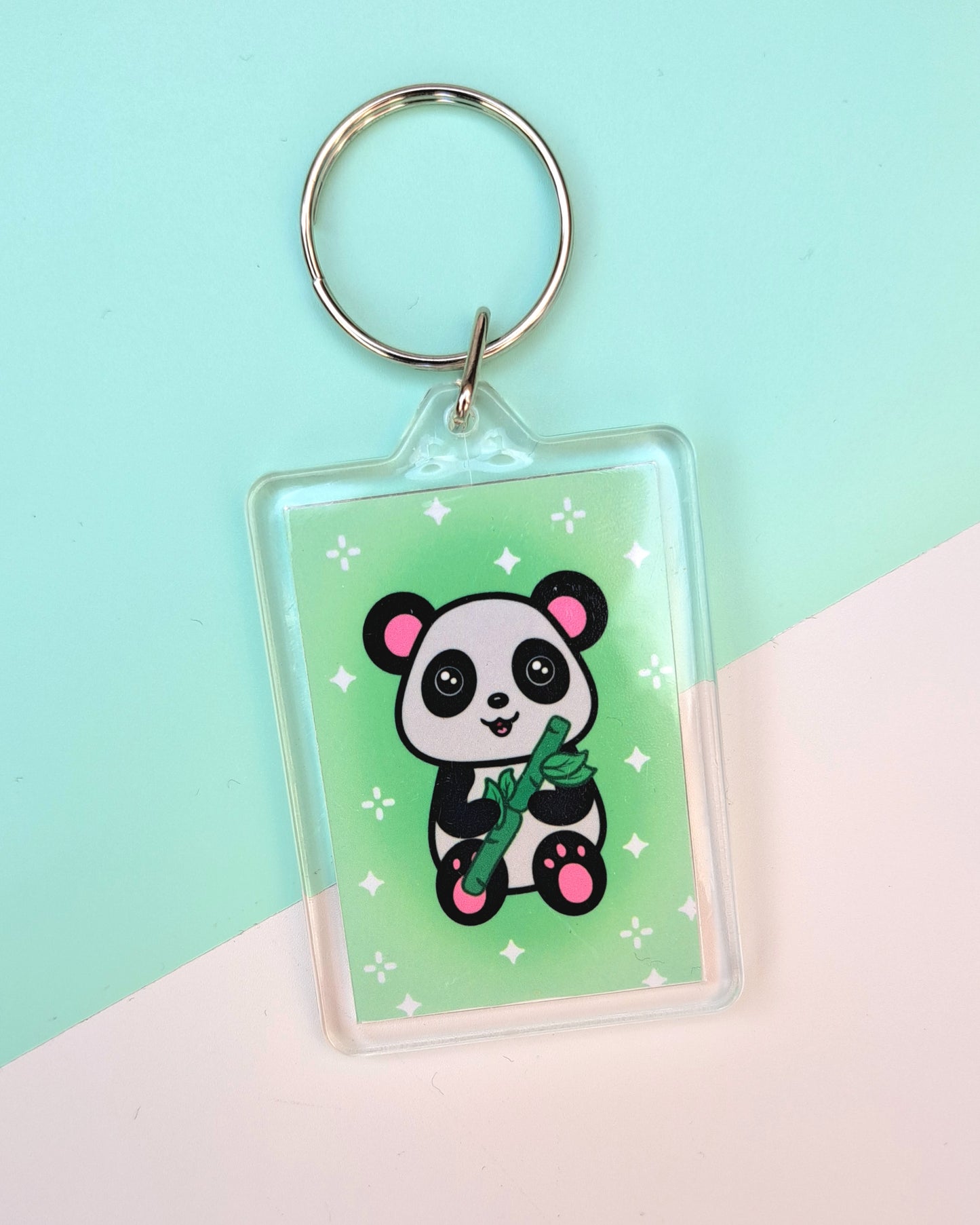 Poppy Panda Keychain - Double Sided