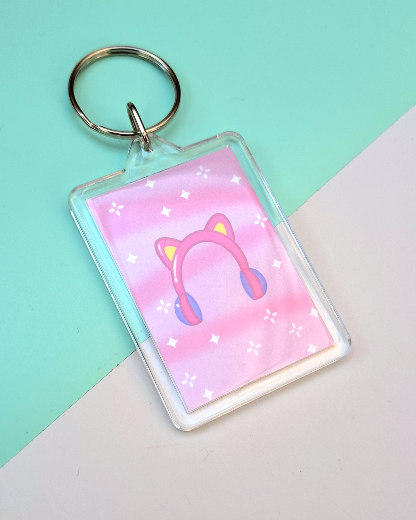 Gamer Headset Keychain - Double Sided