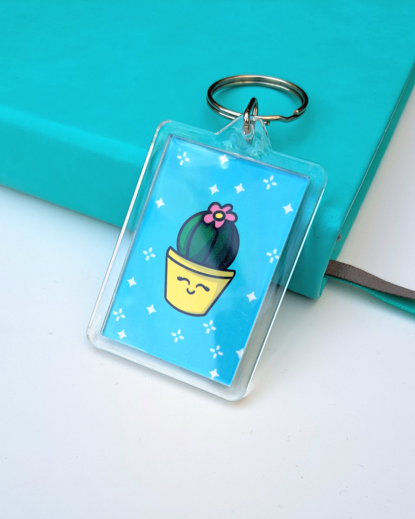 Yellow Plant Buddy Keychain - Double Sided