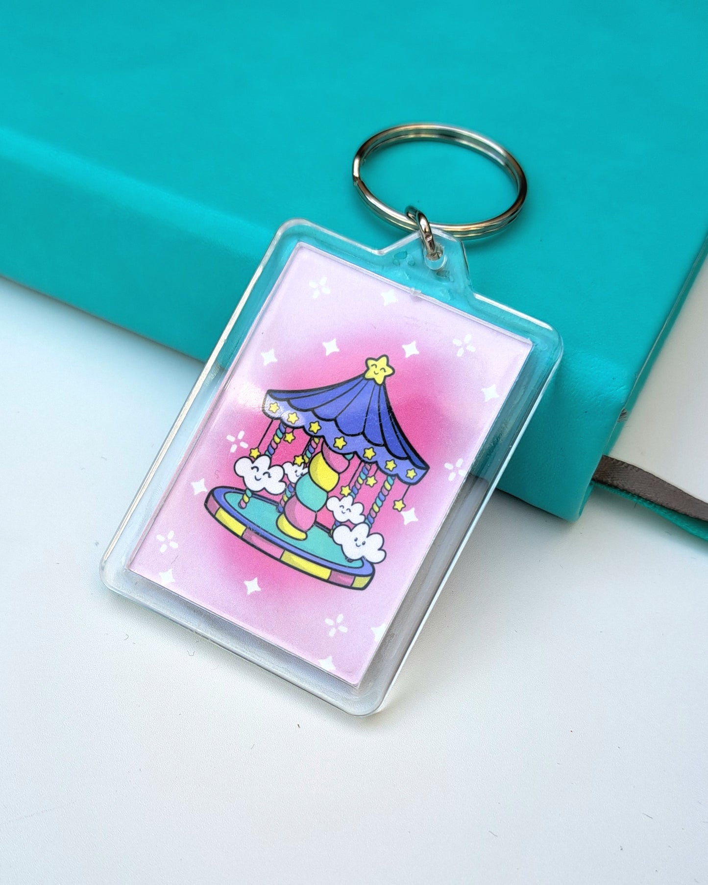 Carousel Keychain - Double Sided