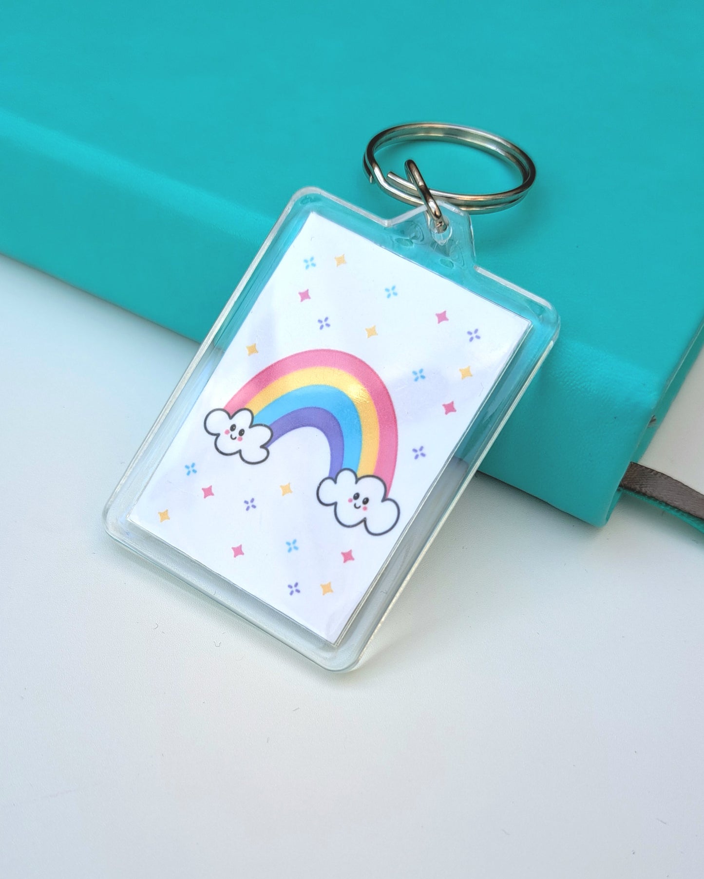 Rainbow Keychain - Double Sided