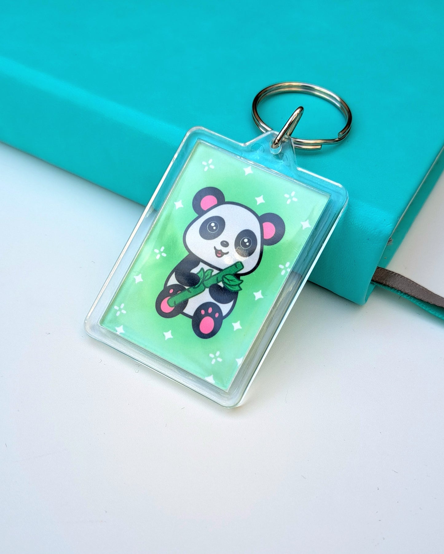 Poppy Panda Keychain - Double Sided