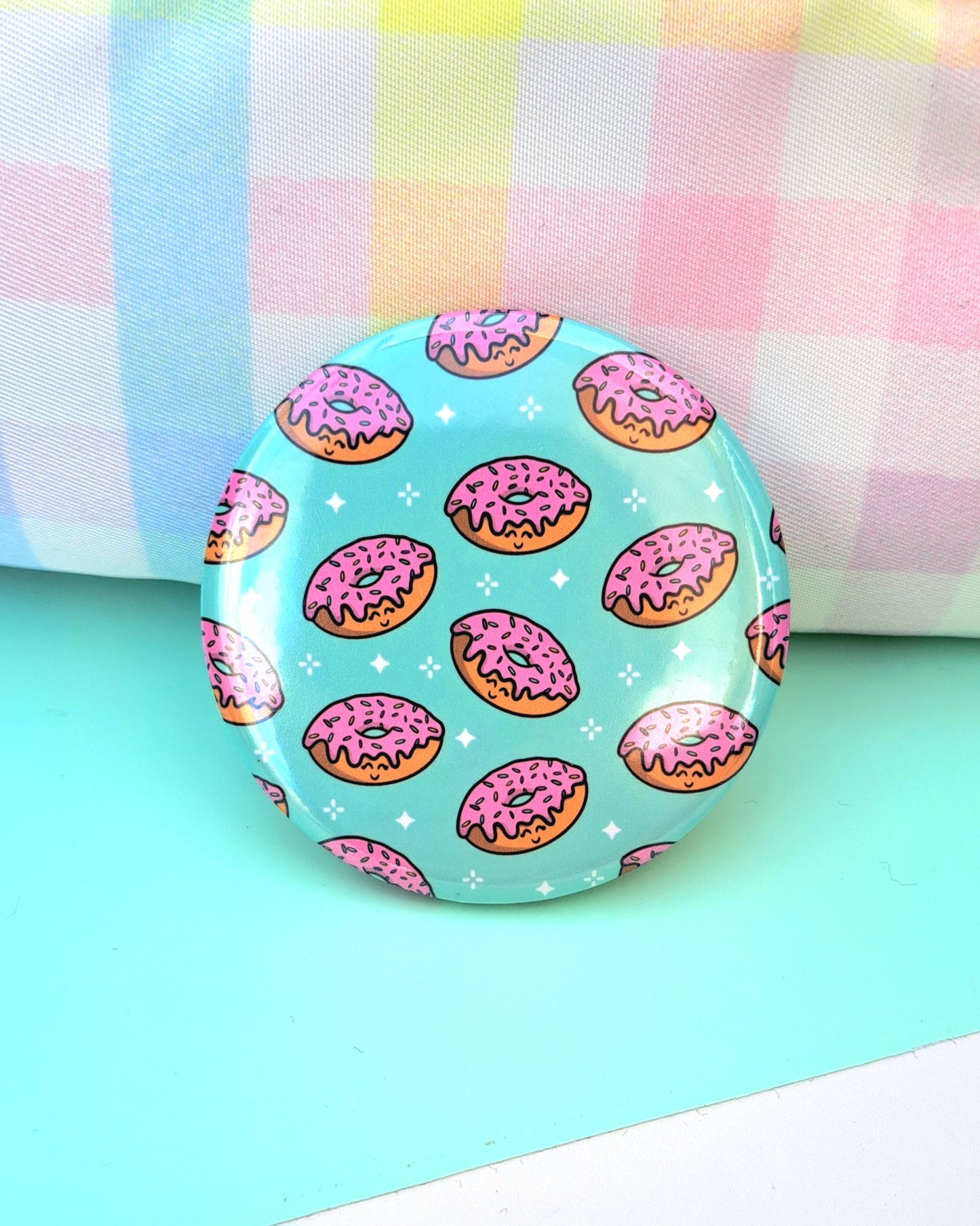 Donut Large Button Badge 50mm