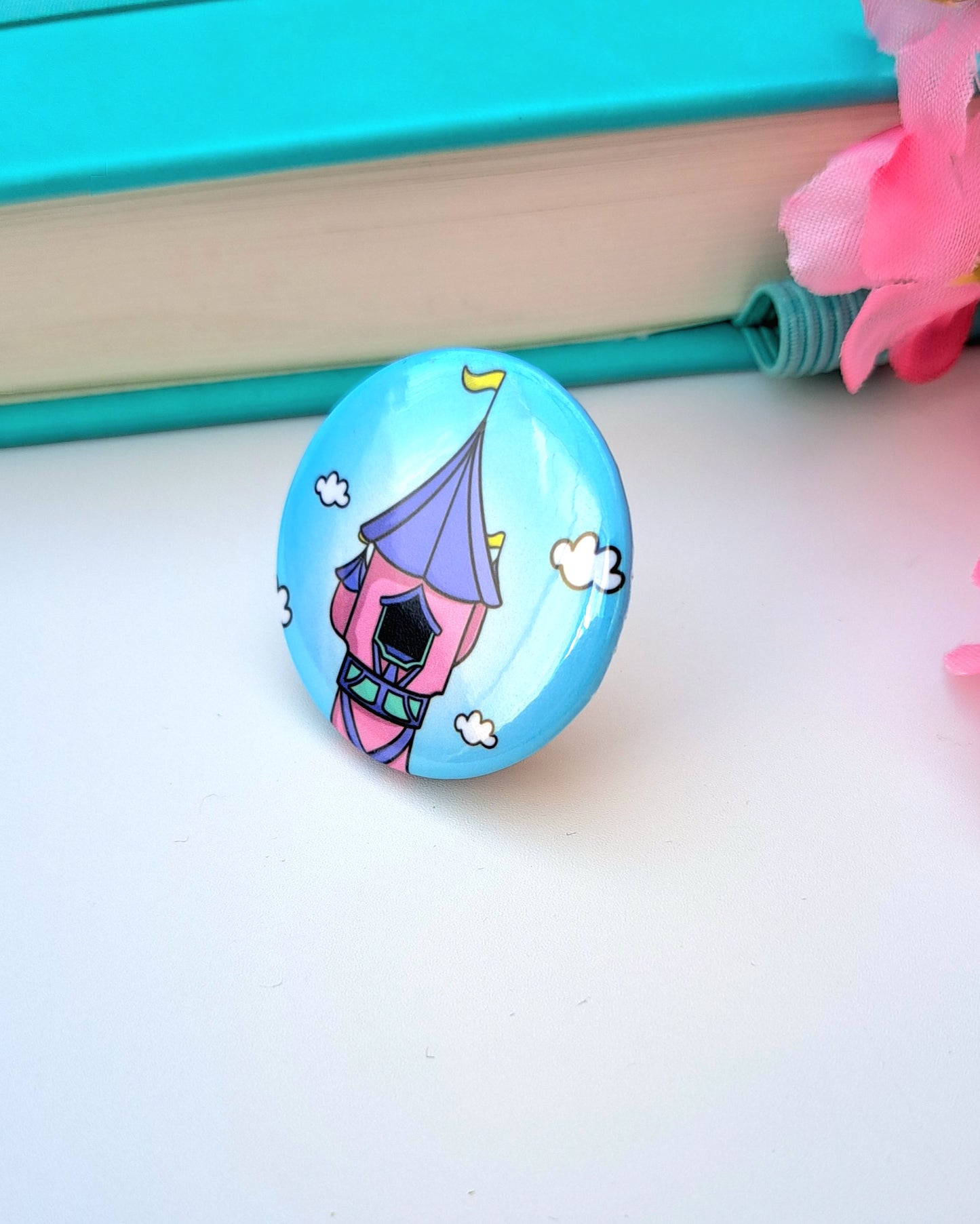 Fairytale Tower Button Badge 32mm