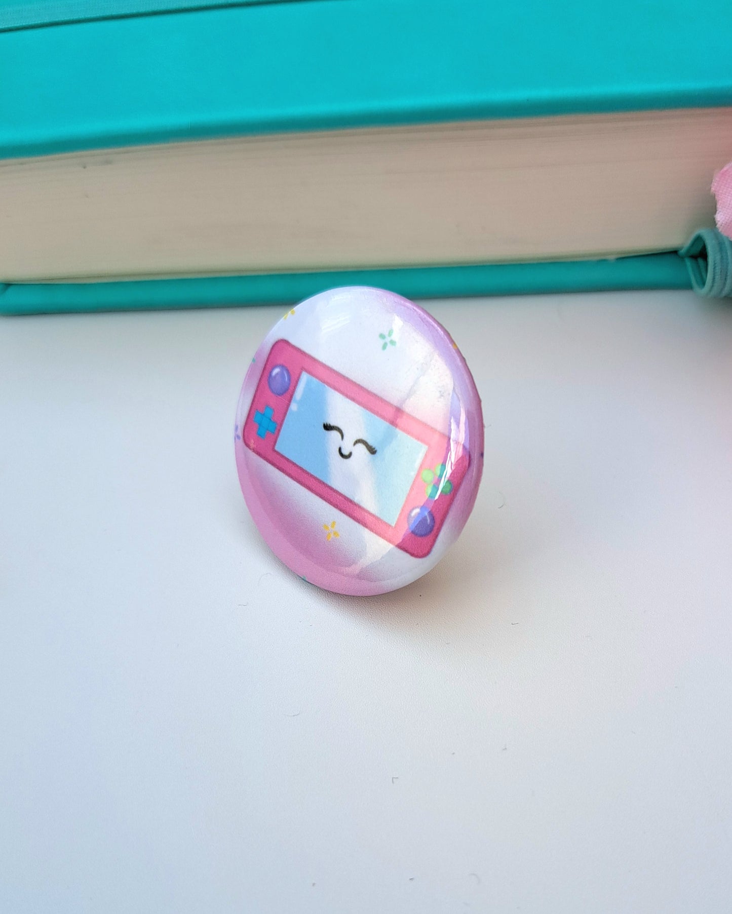 Game Console Button Badge 32mm