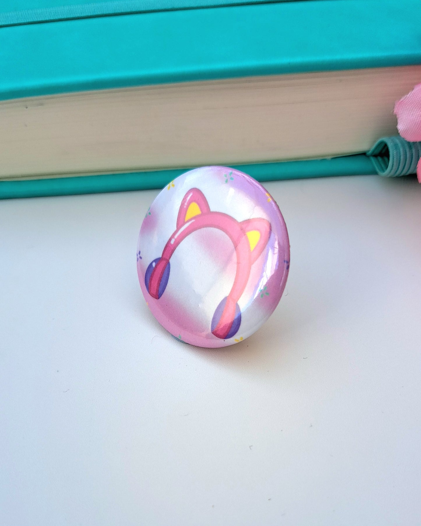 Gamer Headset Button Badge 32mm