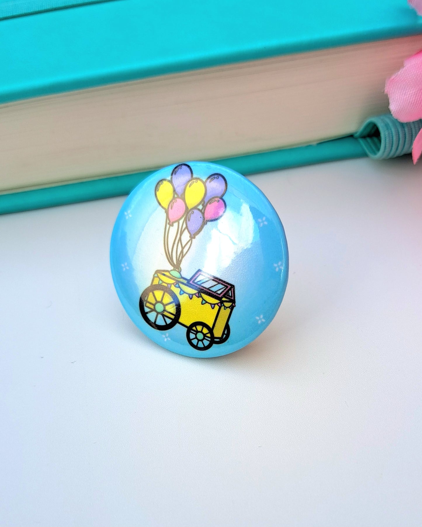 Balloon Cart Button Badge 32mm