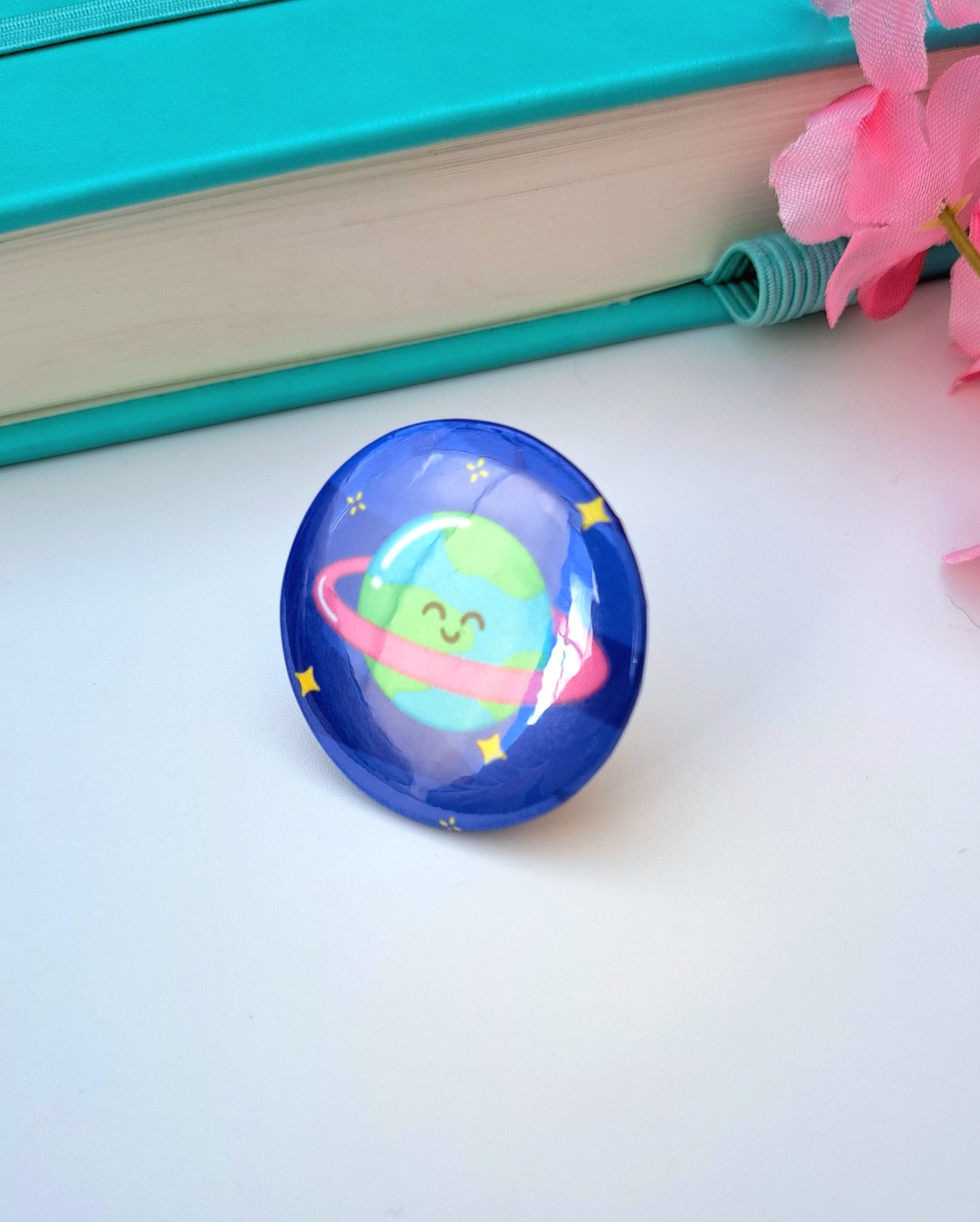 Blue Planet Button Badge 32mm