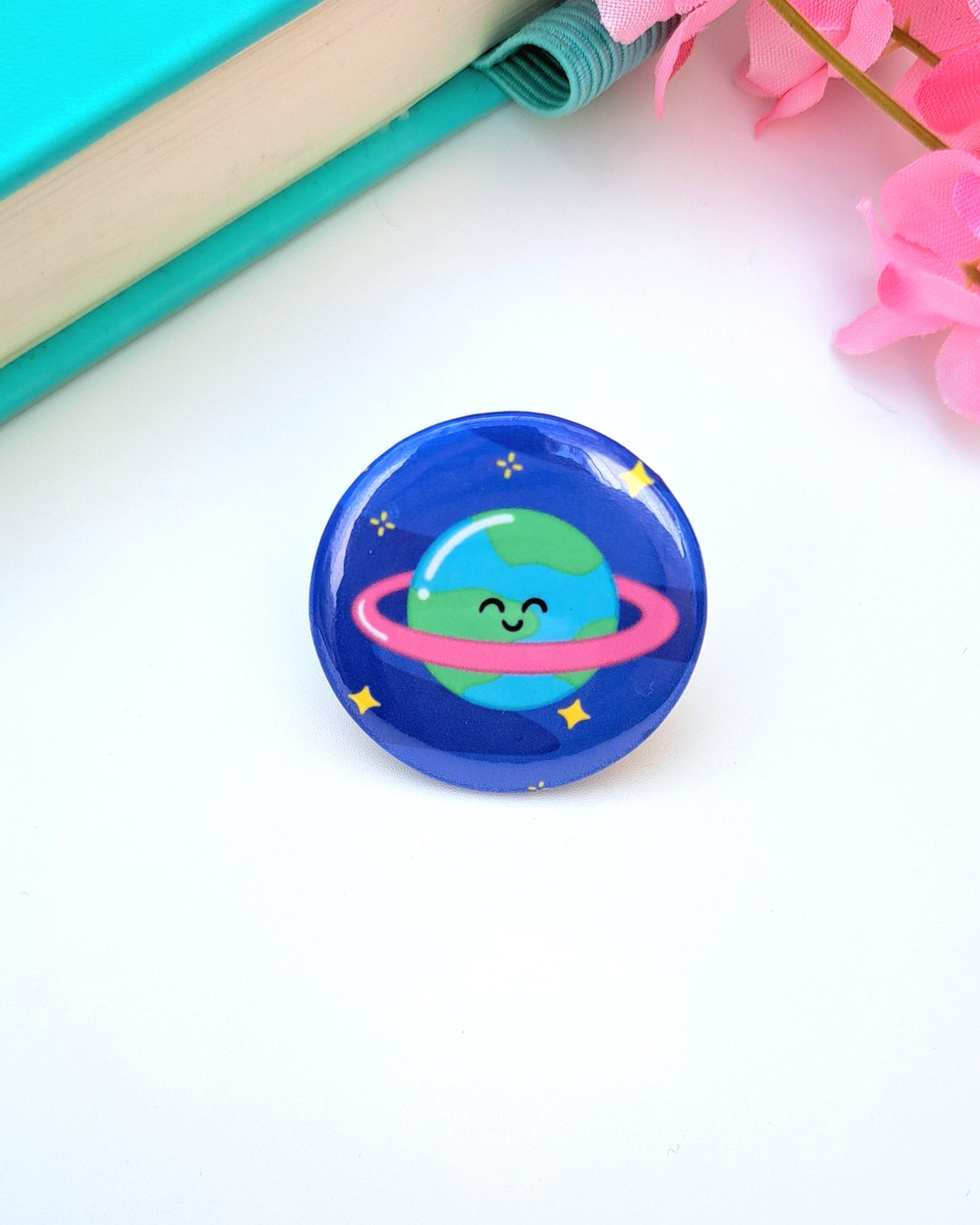 Blue Planet Button Badge 32mm