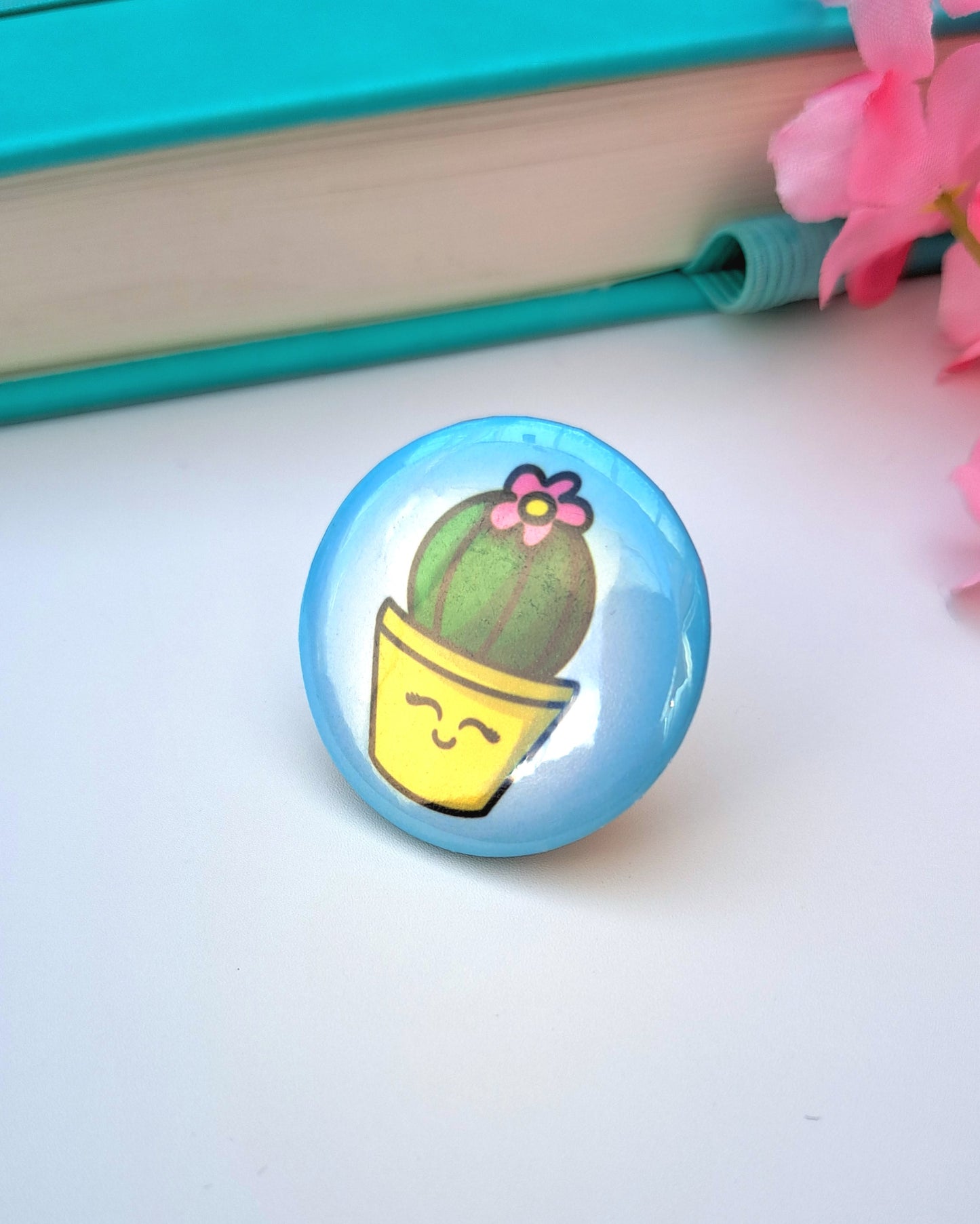 Yellow Plant Buddy Button Badge 32mm