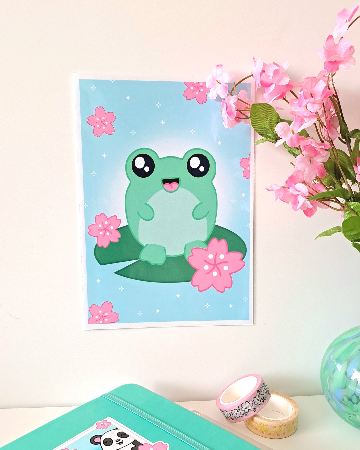 Evie Frog A5 Art Print