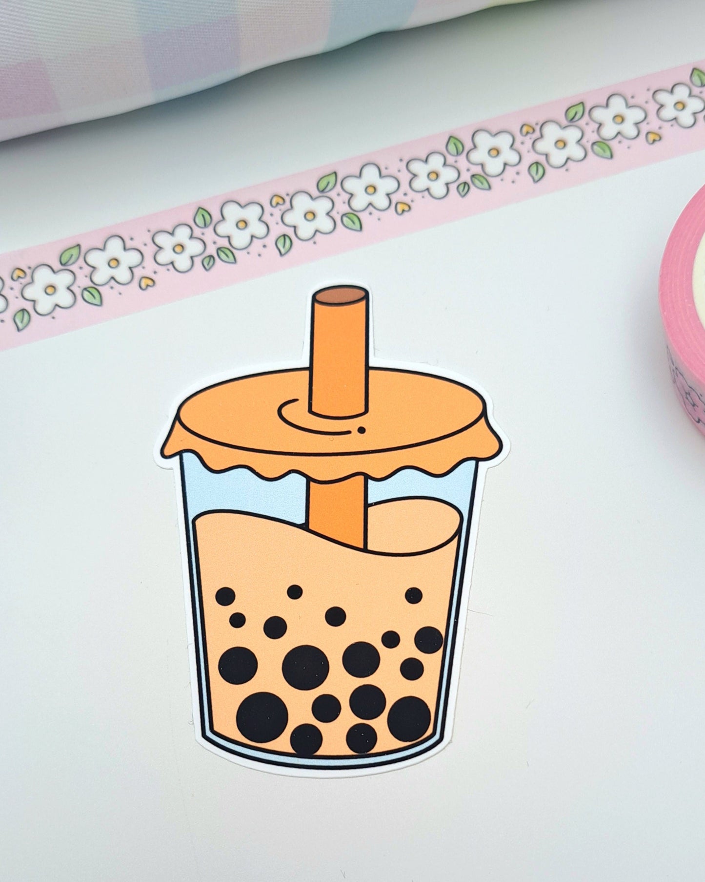 Bubble Tea Matte Vinyl Sticker