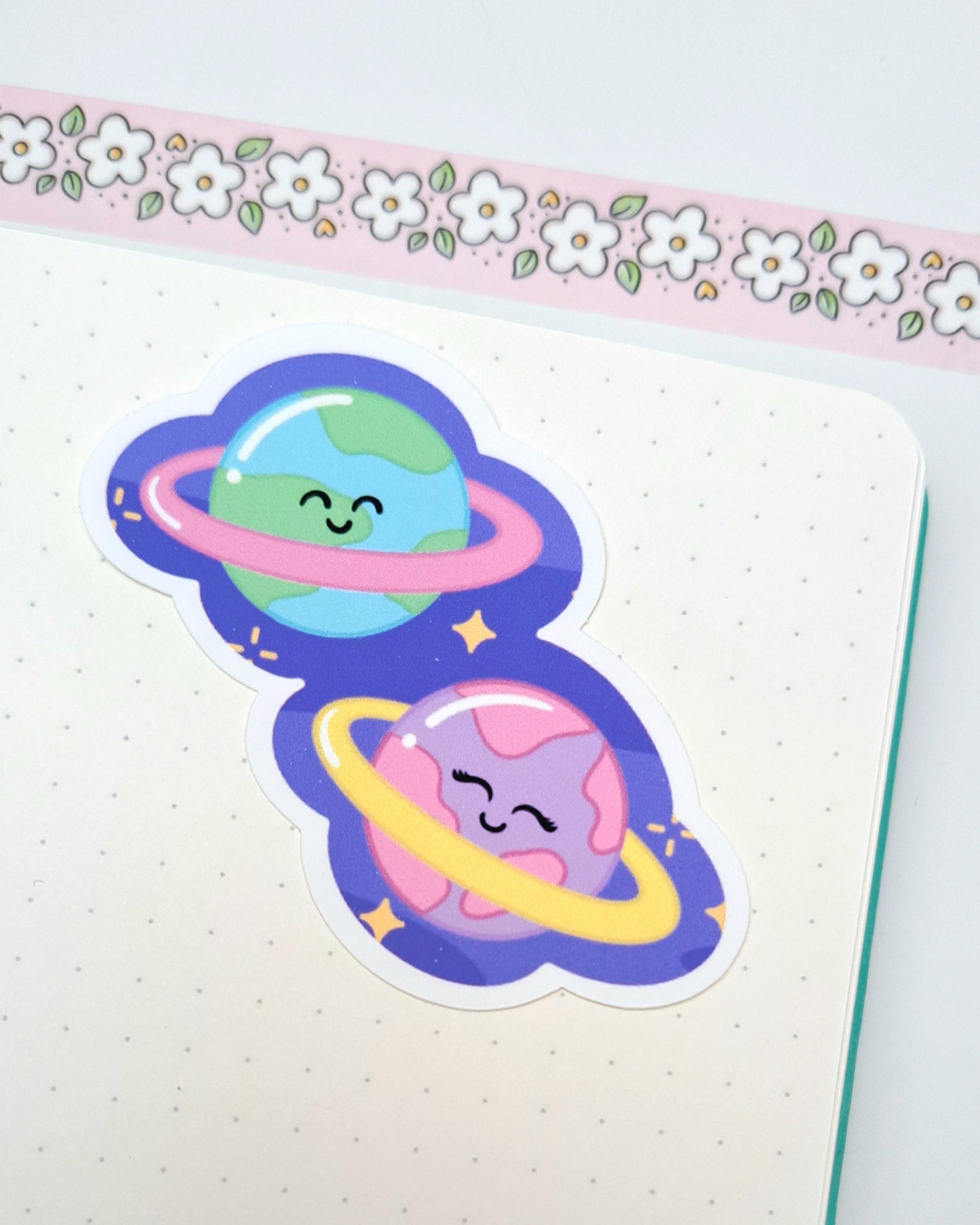 Planets Matte Vinyl Sticker