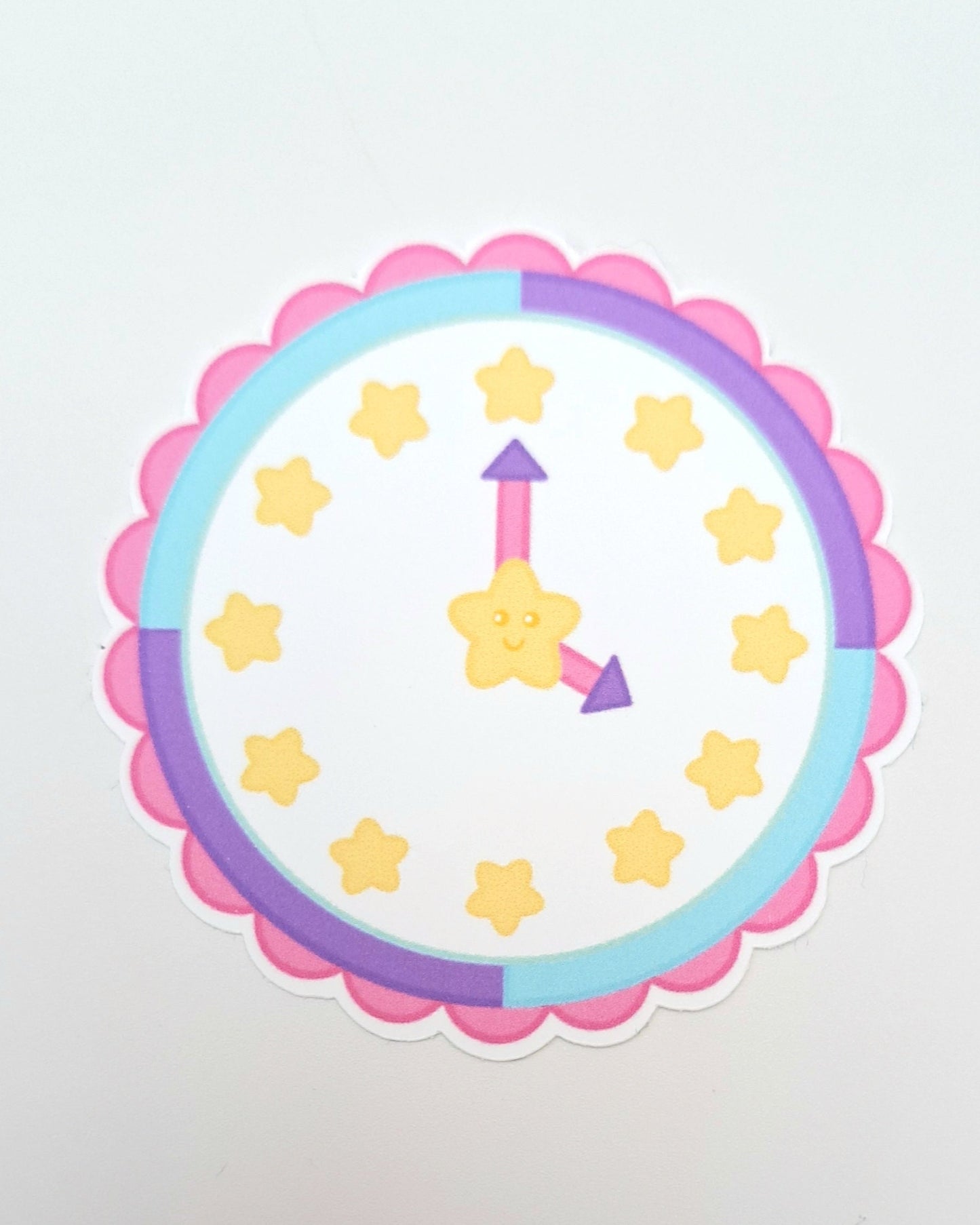 Clock Matte Vinyl Sticker