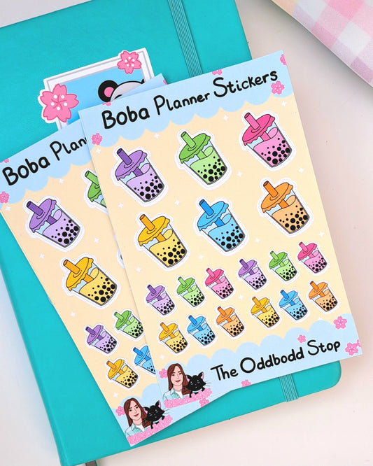 Bubble Tea Sticker Sheet