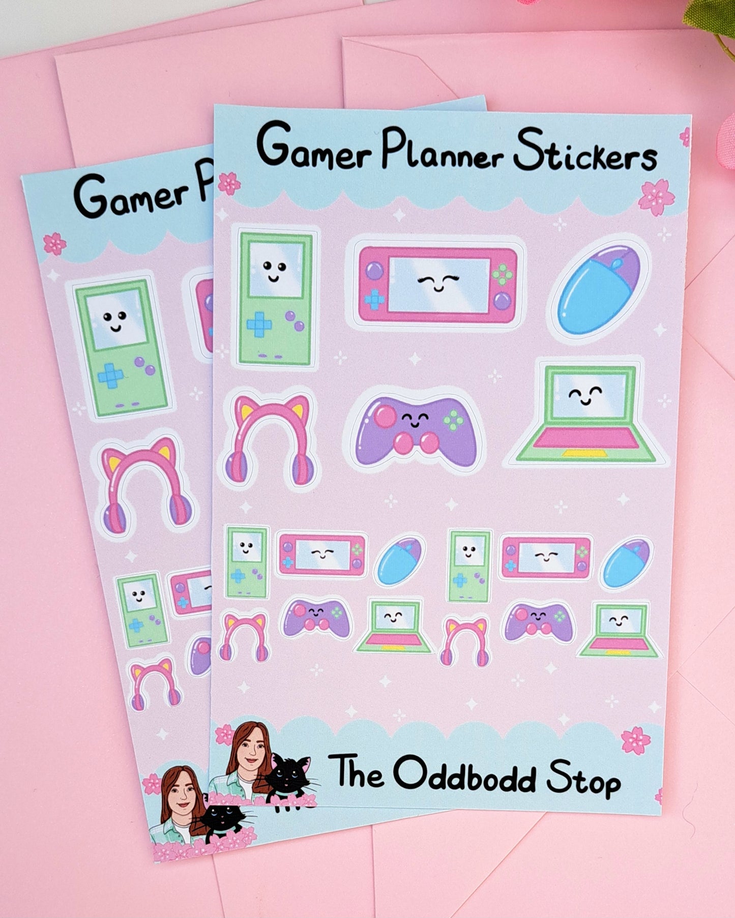 Gamer Girl Sticker Sheet