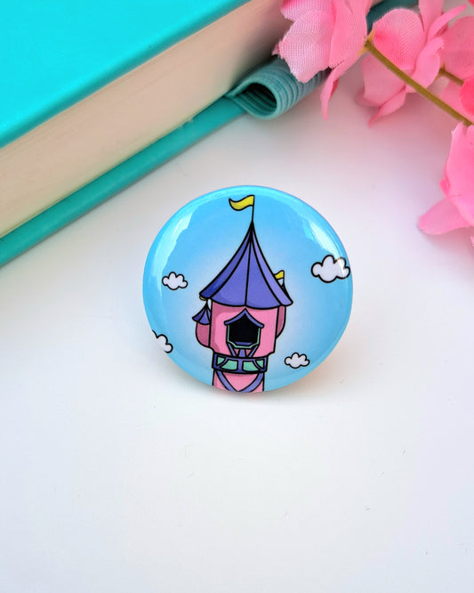 Fairytale Tower Button Badge 32mm