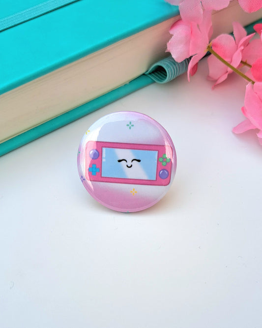Game Console Button Badge 32mm