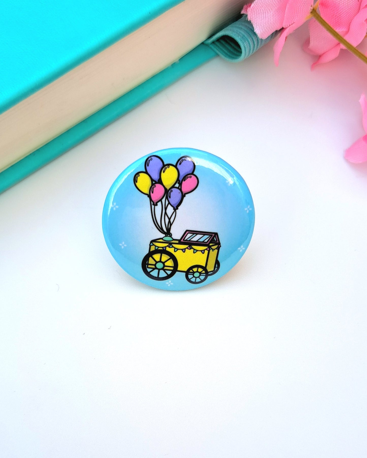 Balloon Cart Button Badge 32mm