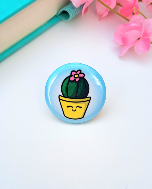 Yellow Plant Buddy Button Badge 32mm