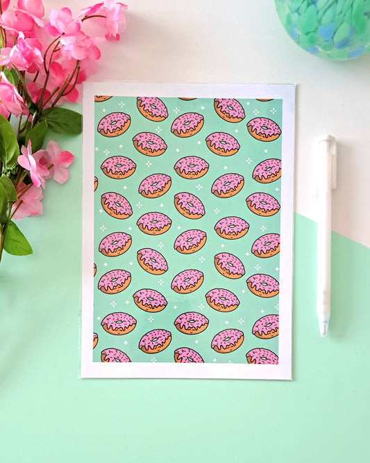 Donuts A5 Art Print