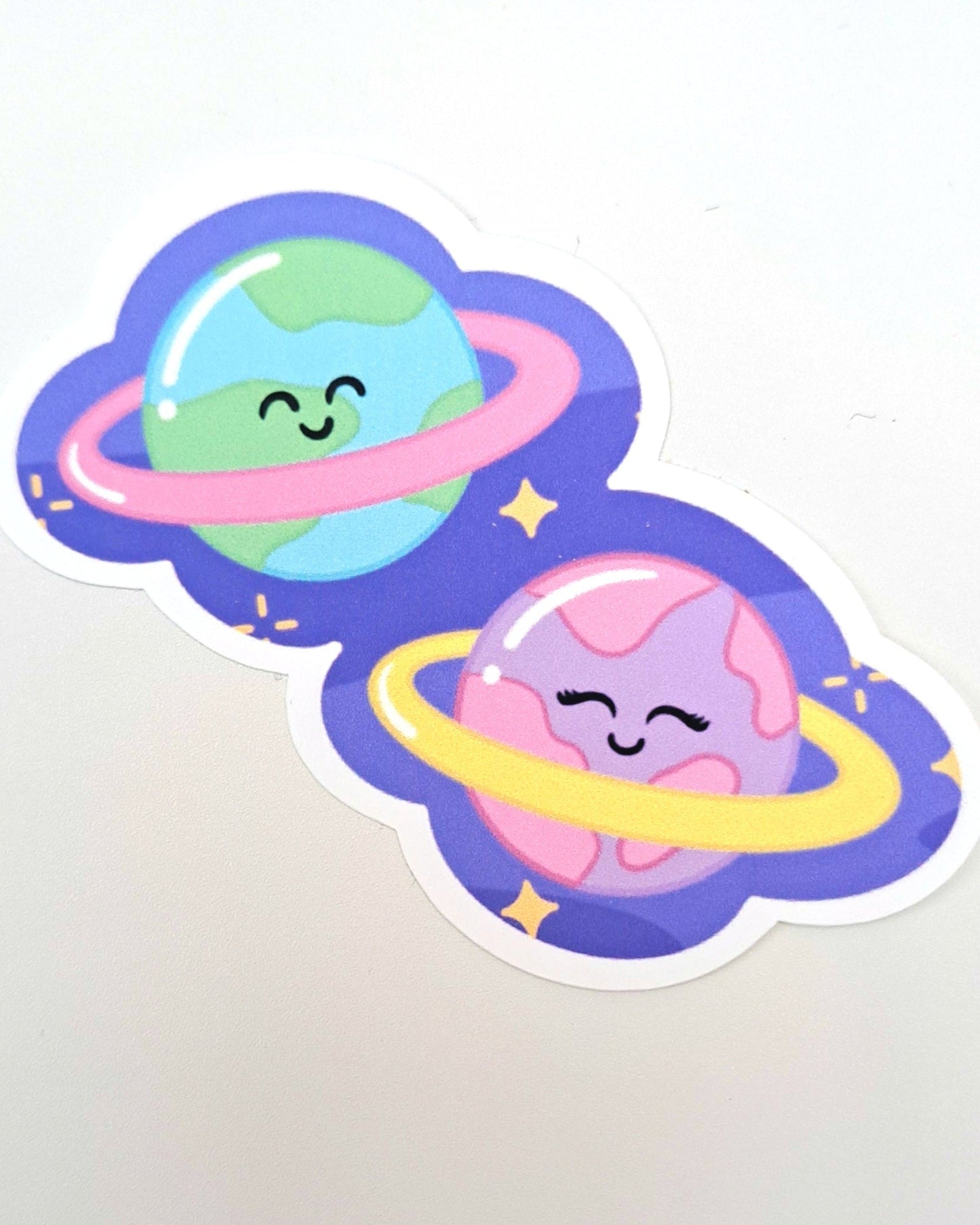 Planets Matte Vinyl Sticker