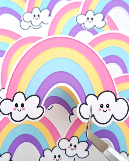 Rainbow Matte Vinyl Sticker
