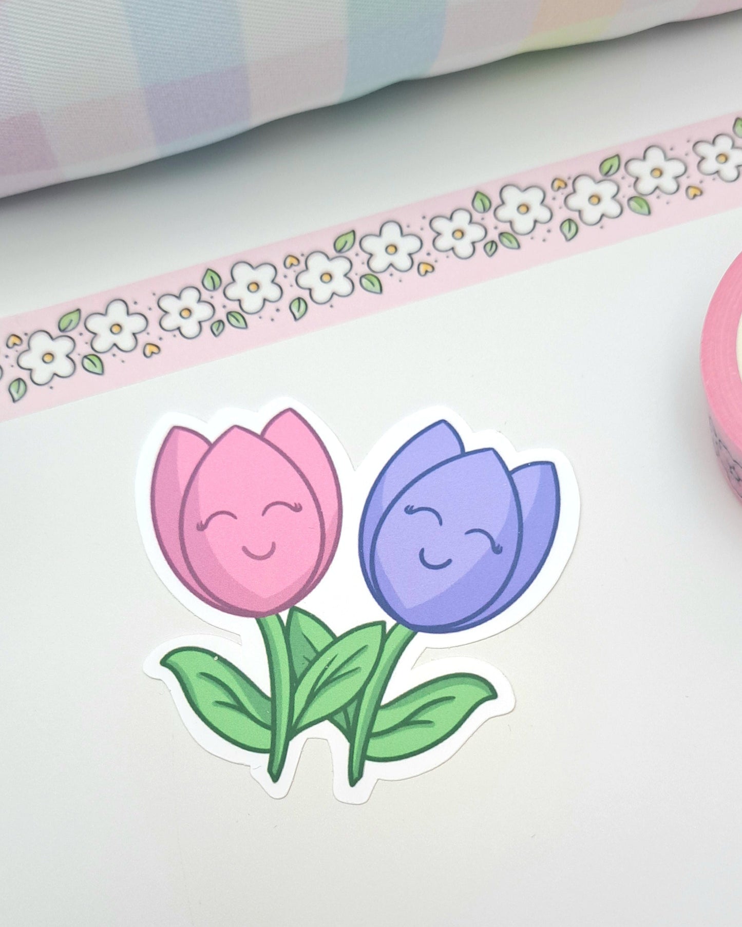 Tulips Matte Vinyl Sticker