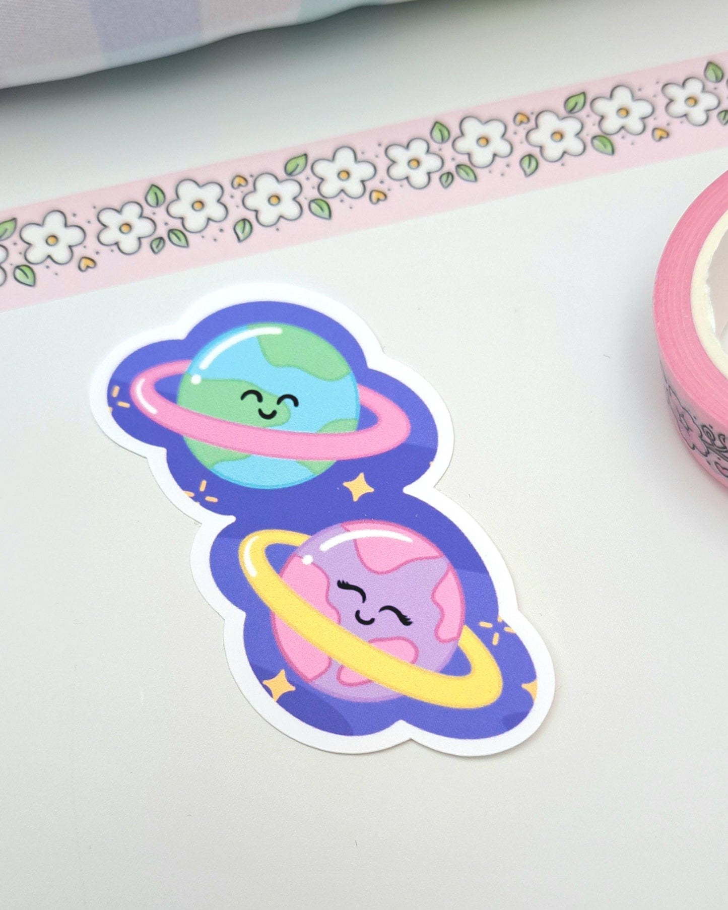 Planets Matte Vinyl Sticker