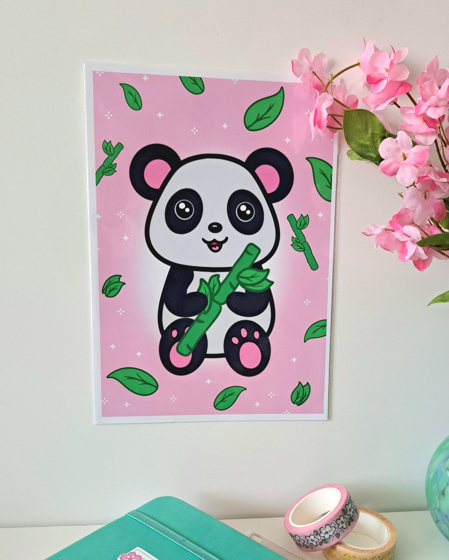 Poppy Panda A5 Art Print
