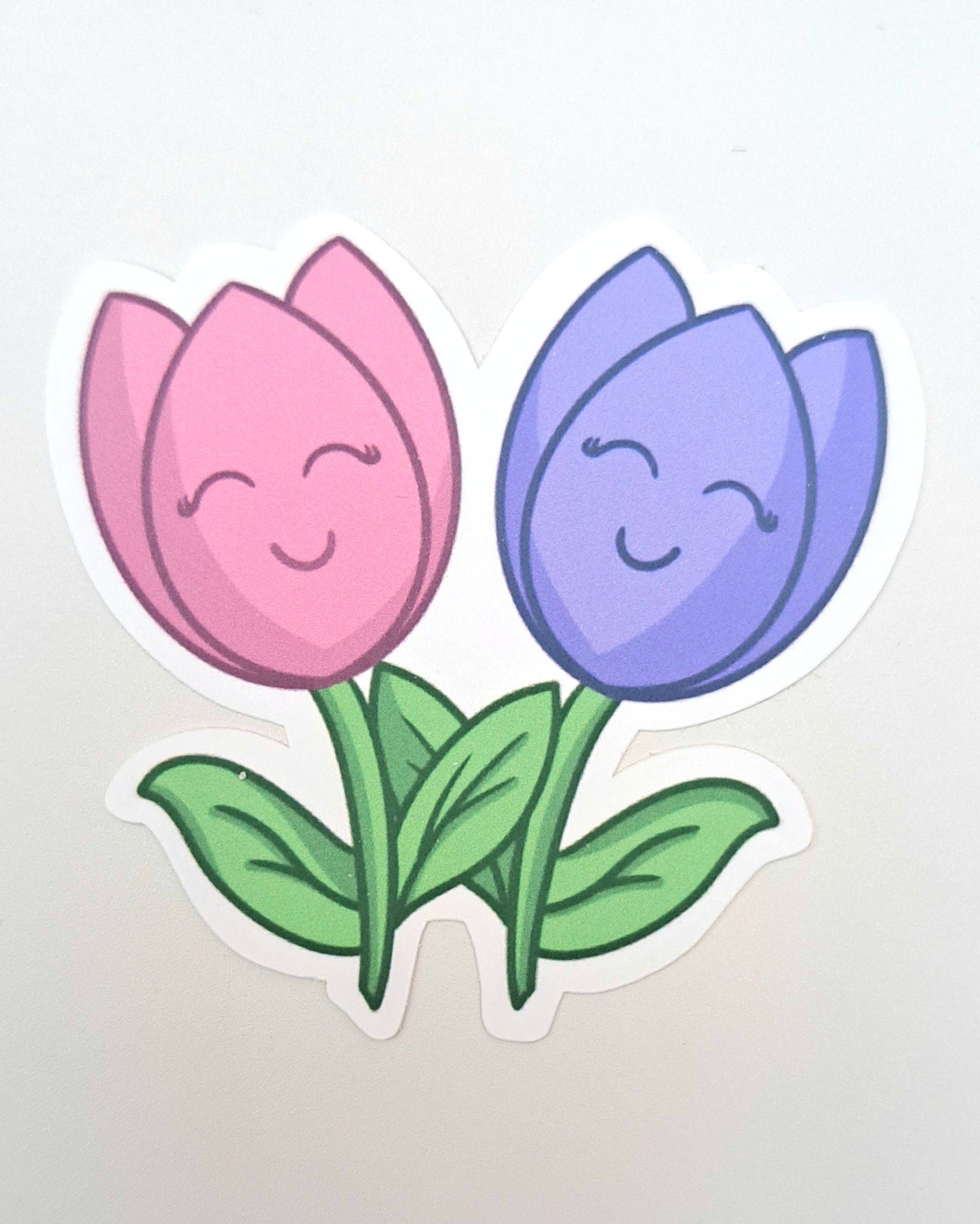 Tulips Matte Vinyl Sticker